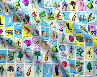 Loteria Fabric - Loteria By Jellymania - Loteria Cotton Fabric By The Yard With Spoonflower