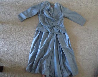 VINTAGE Baby Blue MARGEAUX French Swing Dress