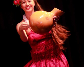 Authentic Hawaiian Ipu Gourd Drum
