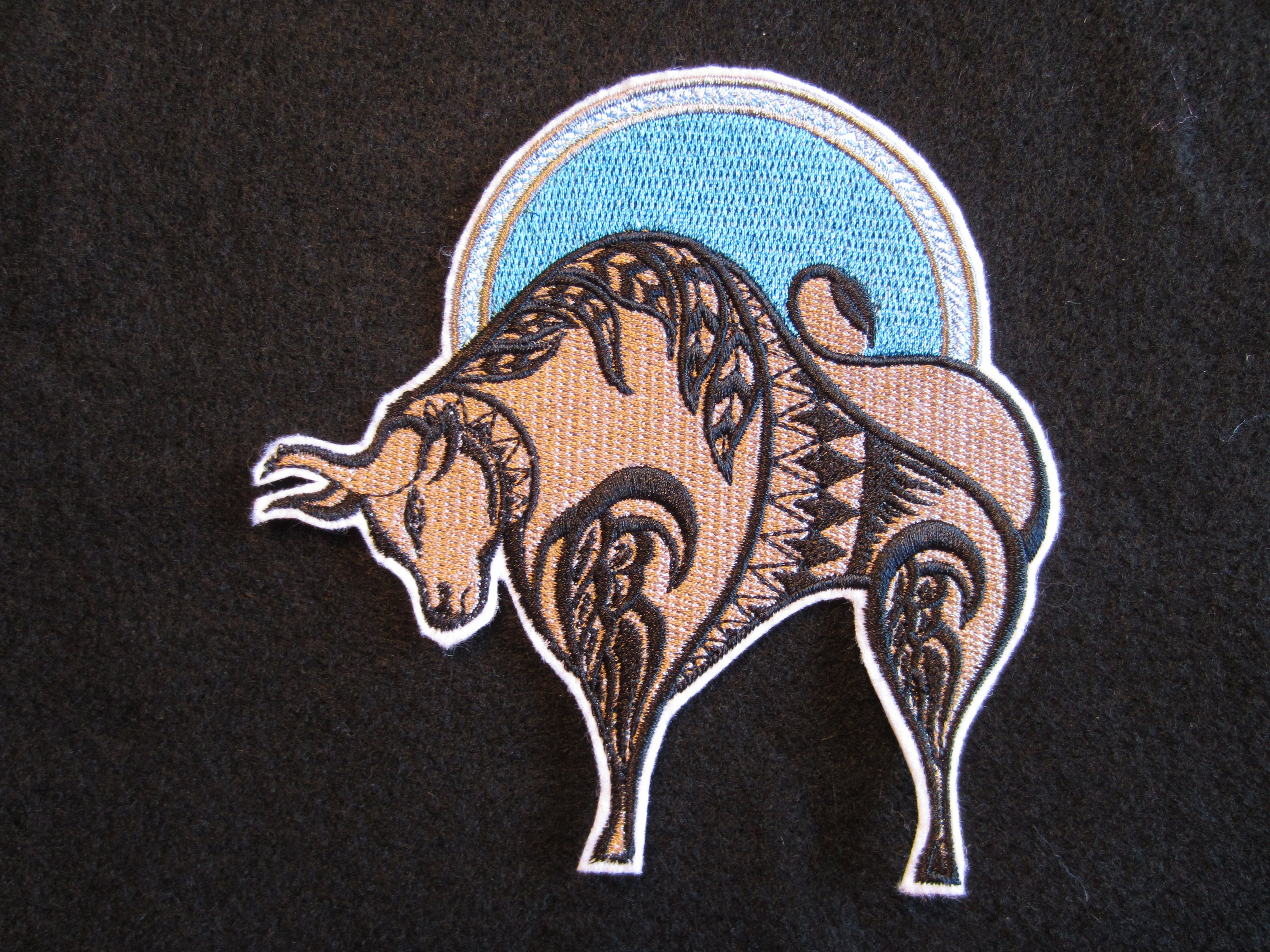 Taurus embroidered iron on patch zodiac patch taurus Taurus embroidered iron on patch zodiac patch taurus