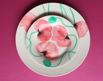 Hand painted Porcelain plates