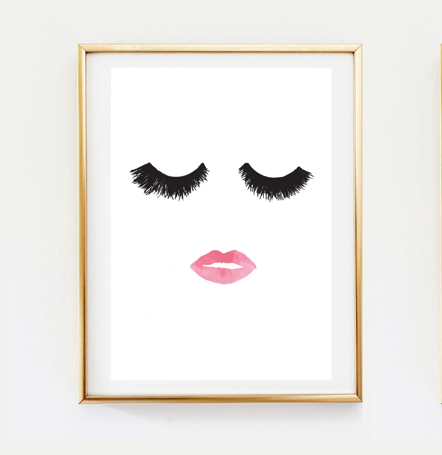 makeup print wall decor home decor wall art minimalist