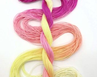 Size 10 "Peace" hand dyed thread 6 cord cordonnet tatting crochet cotton