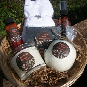 Designer Fragrance spa set-Gift for her-Bridesmaid gift set-spa gift basket-spa day gift set-bath and beauty gift set-Relaxation gift basket