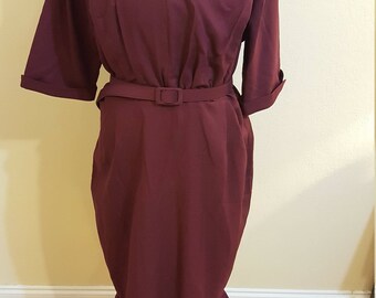 Collectif Wine Pencil dress Size 18 - NWT