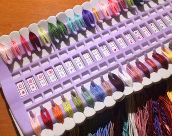 Plastic Embroidery Floss Thread Organizer Sorter Up to 50 Threads