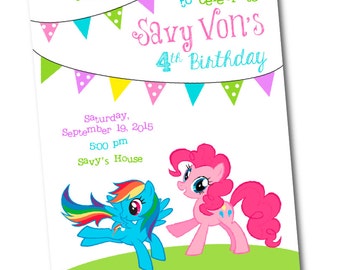 pie party invitations