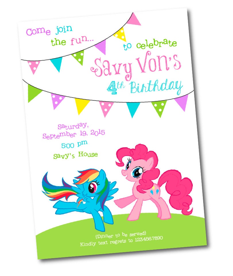 My Little Poney Carte Invitations 10