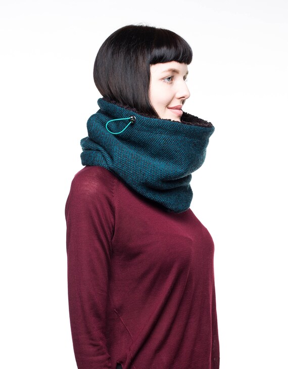 Unisex womens mens cowl scarf gift for her knit accessories