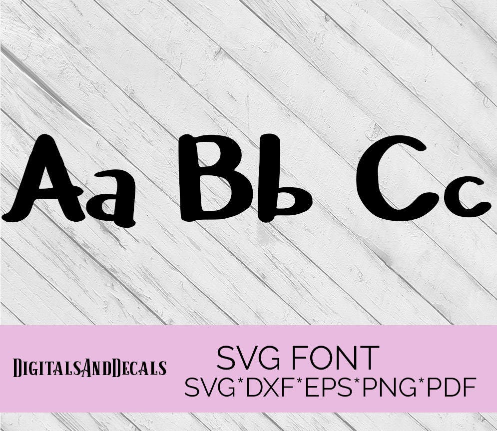 SVG Font Alphabet Svg Fonts for Cricut SVG lettering Cameo