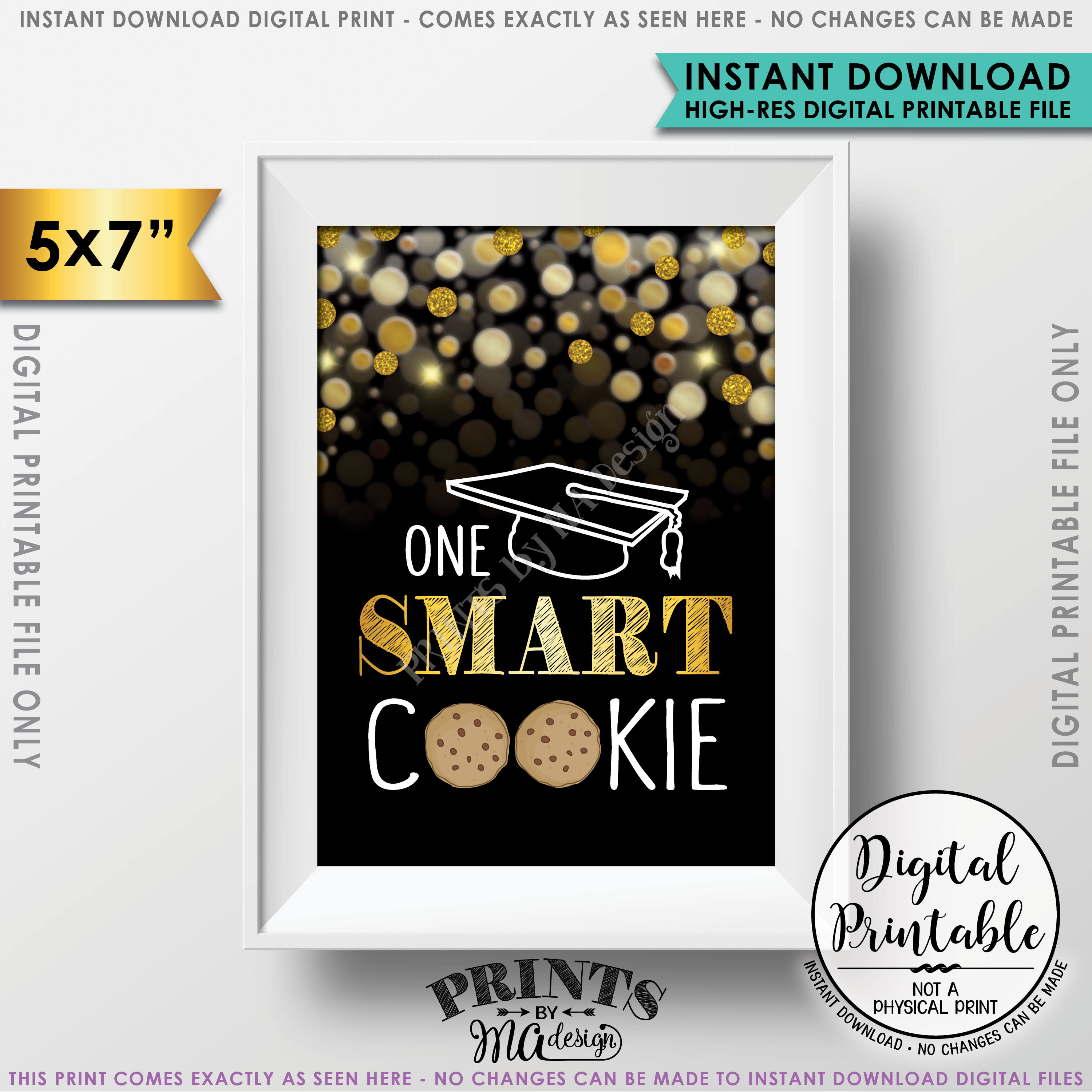 one-smart-cookie-graduation-party-sign-graduation-party-cookies-sweet