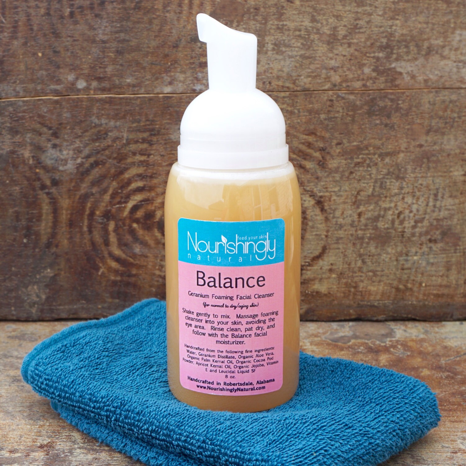 Natural Face Wash for Sensitive Skin Vegan Cleanser Foaming