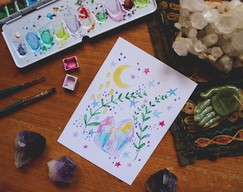 Crystal night- Artprint