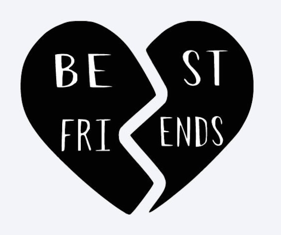 Download SVG best friends best friends heart broken heart matching