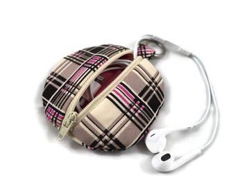 Keychain Earbud Case/Coin Purse
