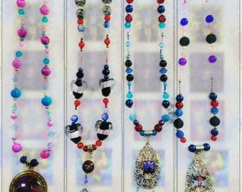 Art Jewel Necklace Handmade Jewelry Gifts - OnCanvas Set