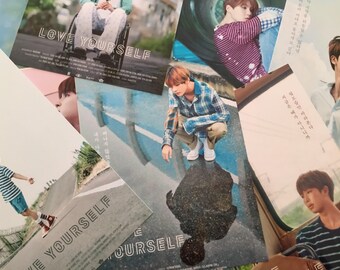BTS LOVE YOURSELF poster photocards - single 6x4 kpop photocard