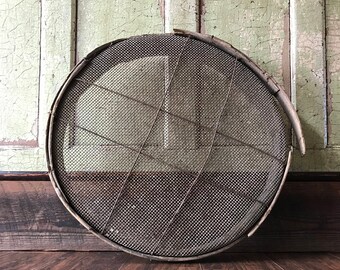 Original Rustic Wooden Grain Sifter