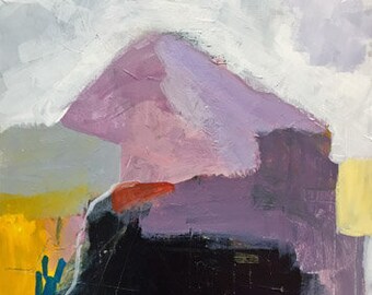 original abstract painting modern art purple abstract yellow abstract landscape pamela munger