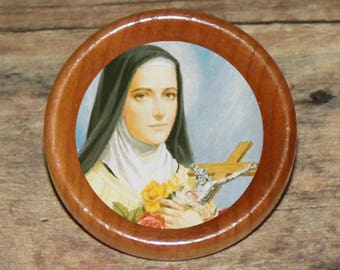 st Saint THERESA Pendant or Brooch or Ring or Earrings or Tie Tack or Cuff Links