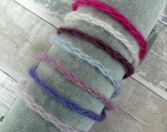 Braided Newborn Headband, Baby Tie Back Headband, Mohair Props for Newborn Photography, Newborn Baby Girl Headband, Newborn Girl Props