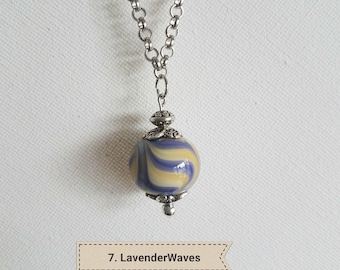 Lavender Bead Necklace