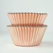 Metallic Rose Gold Foil Cupcake Liners Baking Cups- 45 Ct. | Rose Gold Party Decor | Rose Gold Bridal Shower | Rose Gold Wedding Decor