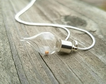 Mustard Seed Necklace, mustard seed jewelry, mustard seed charm, inspirational jewelry