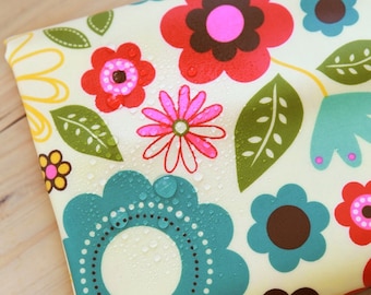 Floral Laminated Cotton Fabric By The Yard