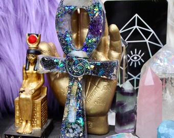 Orgonite® - Ankh - Orgone Generator® - Handmade - Egyptian - Orgone Energy - Crystals - Gift - Quartz - HoodXHippie