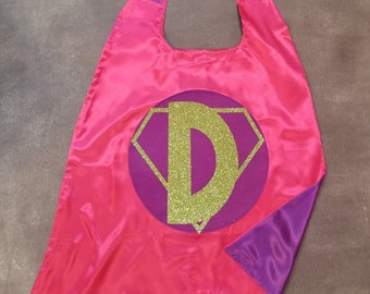 Custom Superhero Cape. Cape with Initial. Personalized Cape. Personalized Superhero Cape. Custom Cape. Cape. Make a Great Birthday Gift!