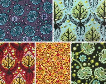 The Birds and the Bees by Tula Pink for Free Spirit ~ Fat Quarter or Half Yard BUNDLE ~ Timeless Reprint
