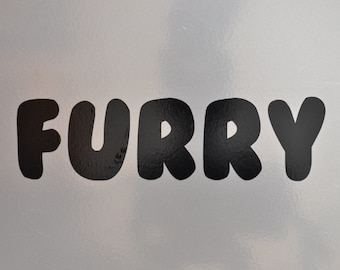 Window Decal, Furry, ST-039a