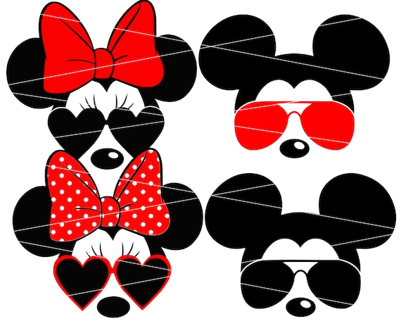 Minnie Mouse svg Minnie sunglasses svg Disney svg Mickey mouse