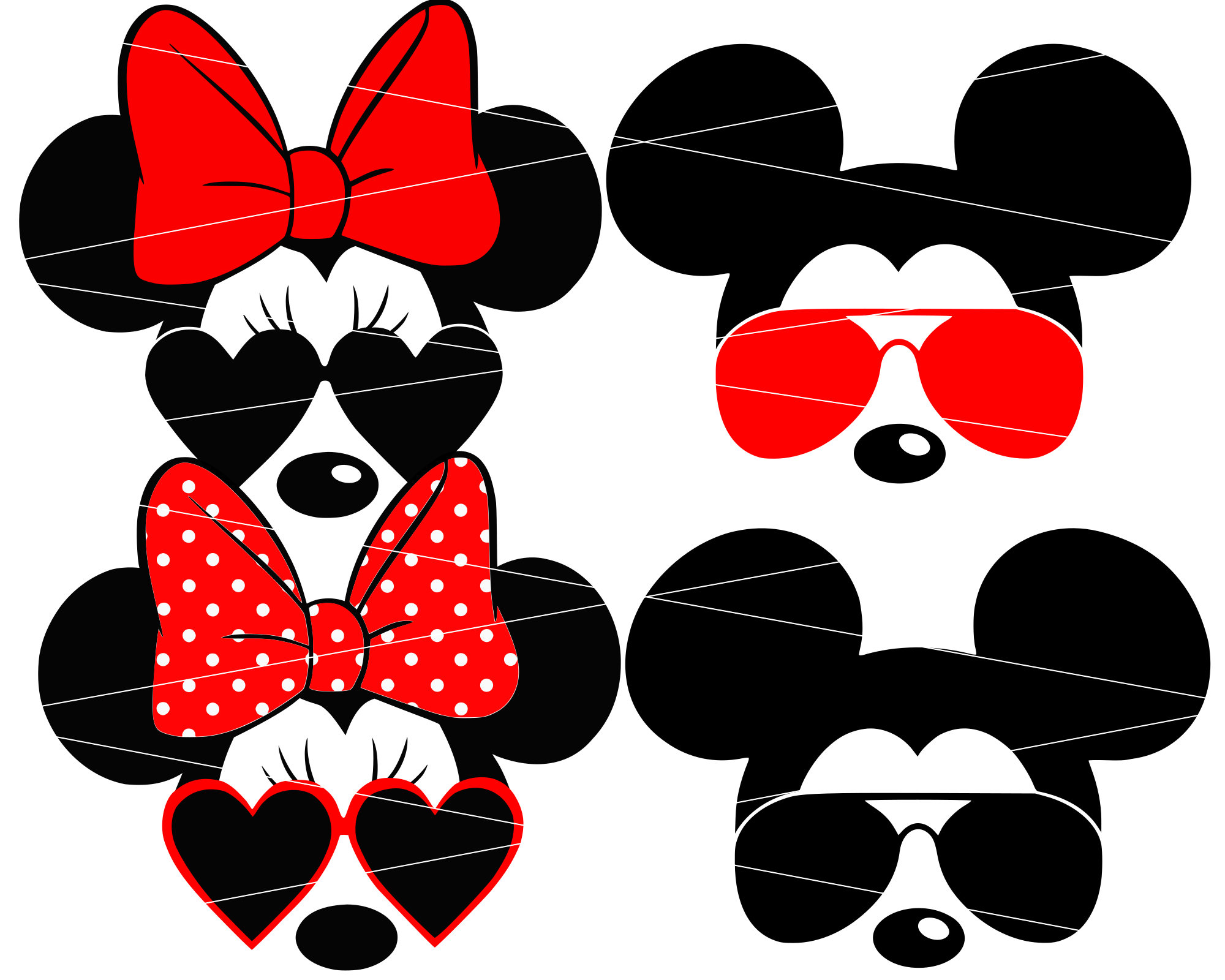 Download Free SVG Cut File - Minnie Mouse Monogram Svg Clipart in 2020 Mono...