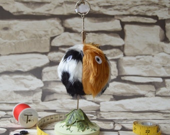 Pete the Mini Monster fur keyring