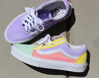 Custom Vans Shoe// Pastel Color Way//