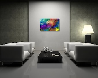 Bold N Beautiful - Original Large Colorful Abstract Painting- FREE SHIPPING -USA