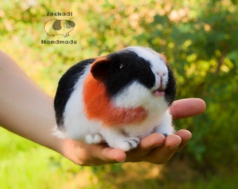 GUINEA PIG, needle felted toy, animal toy, guineapig toy, custom guinea pig, soft sculpture, home decor, meerschweinchen, interior toy