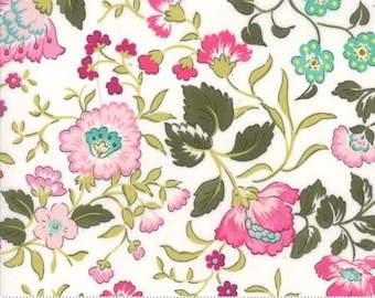Regent Street Lawn 2016 by Moda - English Garden - Ivory - FQ Fat Quarter Cotton Lawn Fabric 117