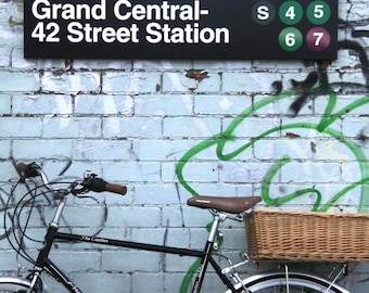 new york city manhattan subway sign train station signage