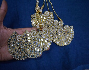 Indian Embellishment, Beaded Tassel for Wedding Lehenga Dress Blouses, Decorative Tassles - Accessories Latkan, Dupatta Tassel