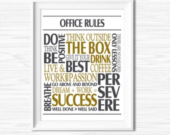 Office Wall Art Printable Teamwork Quotes Office Success