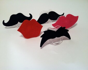 Mustache Pacifier OR Lip Pacifier perfect Baby Shower Gift