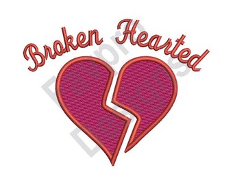 Broken Hearted - Machine Embroidery Design