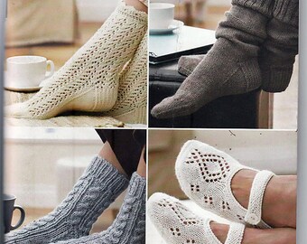 Next Steps Four Socks and Slippers Pattern Booklet Patons 500861