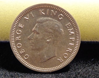 1939 New Zealand 3 Pence - Uncirculated Silver Coin