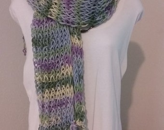 Loom knit scarfs,Neck warmer, Wrap around scarf. Ready to ship!