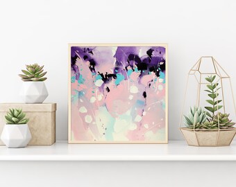 Abstract painting Abstract art Pink painting Gift for women wall art Modern Art Work Art PRINT Landscape painting Paintings Giclee PRINT