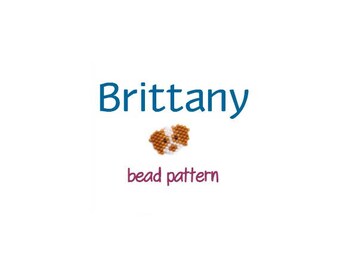 Brittany Dog Seed Bead Pattern, Miyuki Delica Brick Stitch, Hunting Spaniel